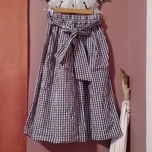 4/$25 plaid midi skirt size small high waisted skirt small